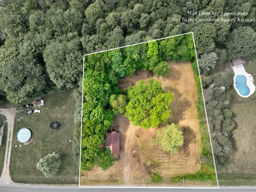 untitled-1-6 Aerial Drone Real Estate Photo of Property in Rome NY with Lot Line Overlay Shot by New York Real Estate Photography