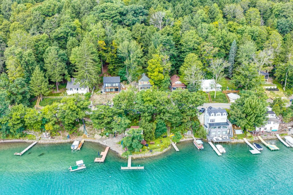 Drone Image Otsego Lake Cooperstown NY