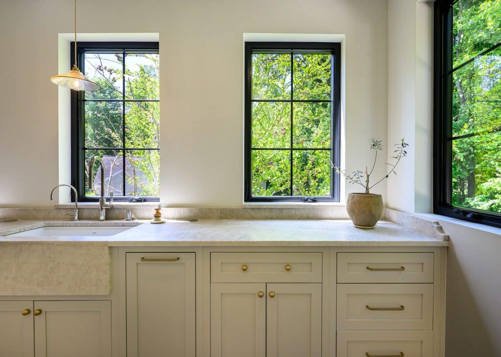Detail of kitchen in Clifton Park, NY